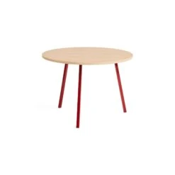 Hay Loop Stand Round Table -Skandium Sale Store 105 oak red