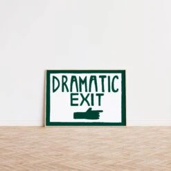 Dramatic Exit Hand Painted Print -Skandium Sale Store 188281c5bc7fb995234788e21b71c451bdfac5261e99243fc5becbd6aac298a9