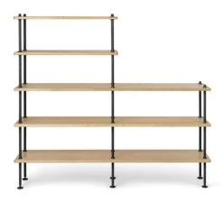 BM0253 Shelving System - Configuration 2 - Oiled Oak