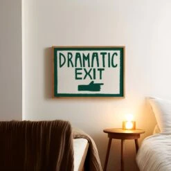 Dramatic Exit Hand Painted Print -Skandium Sale Store 686da72fb0cd77593531ae6380f1c76d99f924c550b42066cb719b8b3e6bc51b
