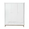 Wardrobe 3 Doors White Oak