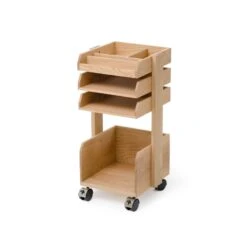 Casper Roller Workspace Organiser - Oak